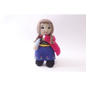 Princess Anna, Amigurumi, Knit Doll, Disney, Frozen, Hand Made, ~ 250826-WH 522